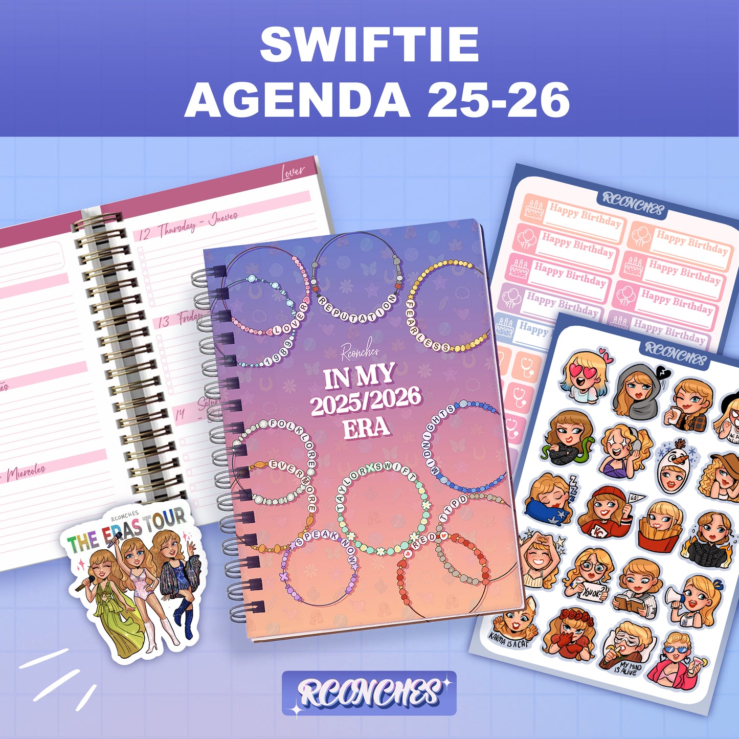 Agenda Swiftie 2025–2026 ¡Preventa!