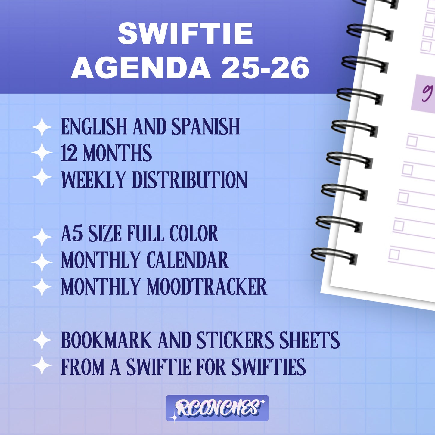 Agenda Swiftie 2025–2026 ¡Preventa!