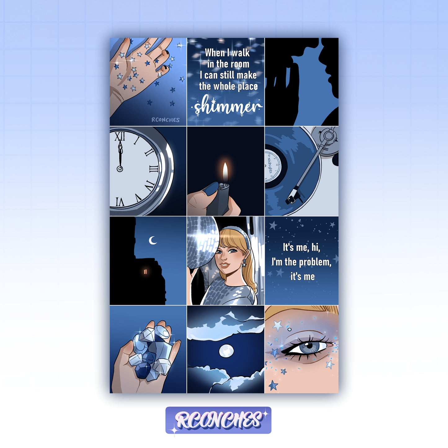 MIDNIGHTS Poster collage