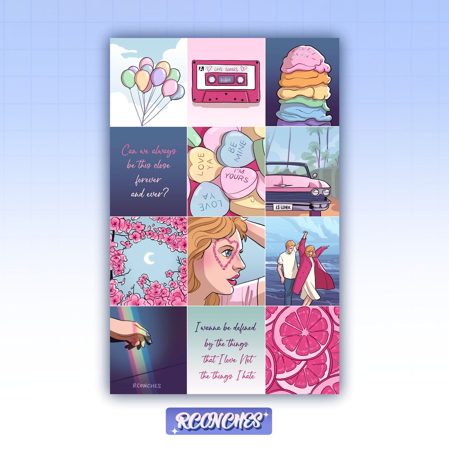 LOVER Poster collage