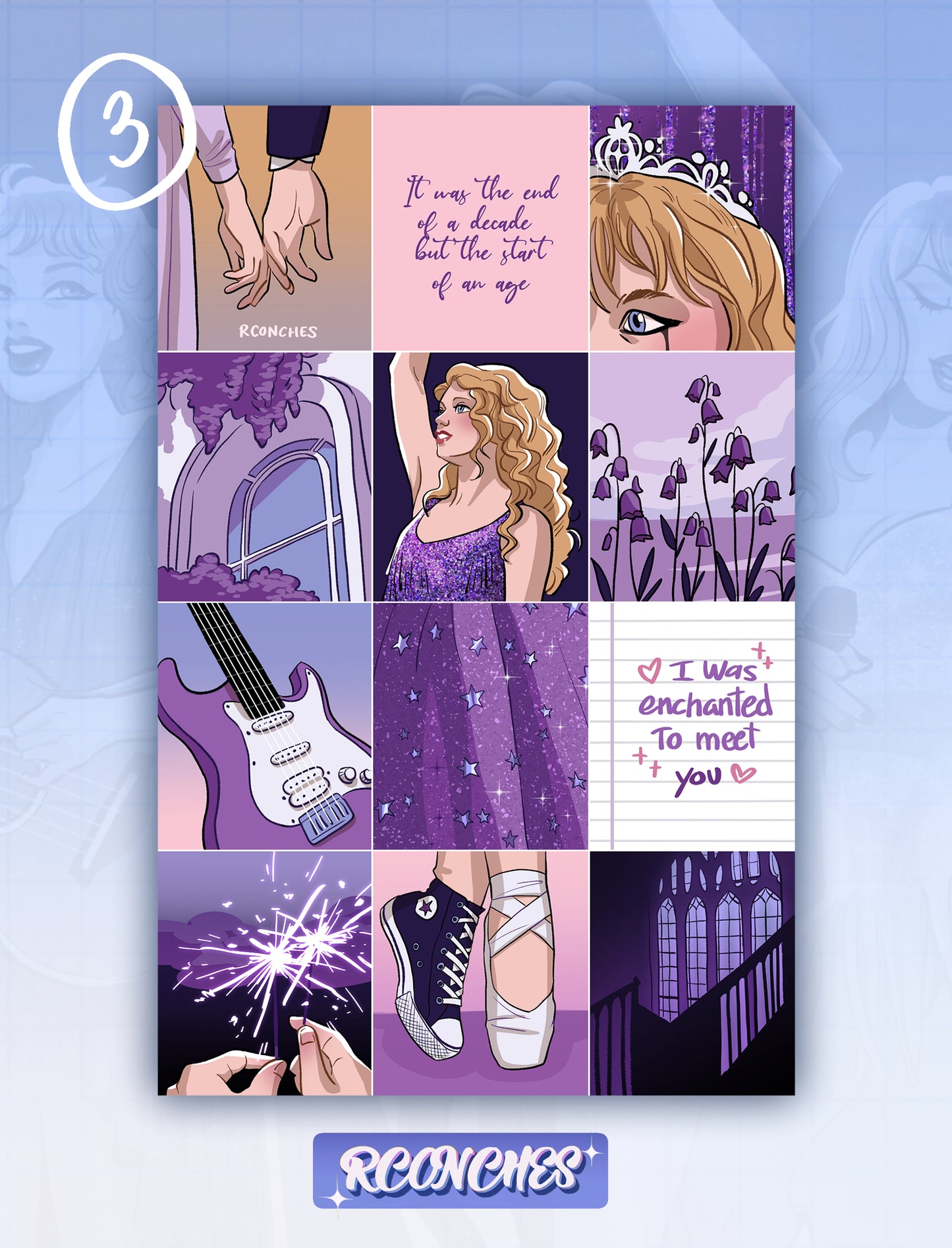 Collages ilustrados de Taylor Swift