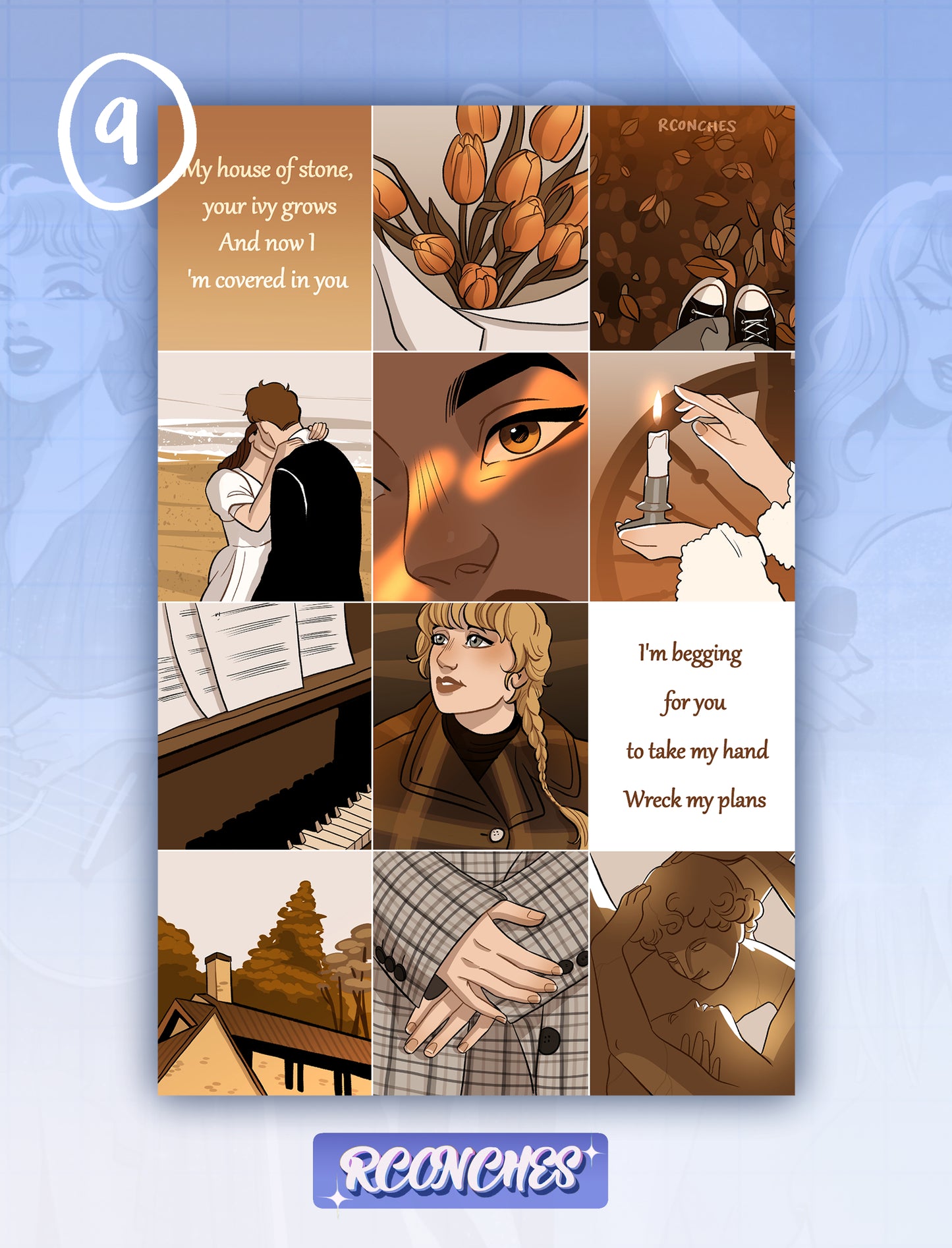 Collages ilustrados de Taylor Swift