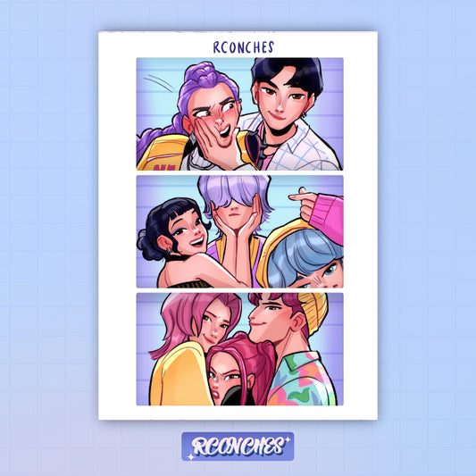 Poster A5 KPOP DEMON HUNTERS