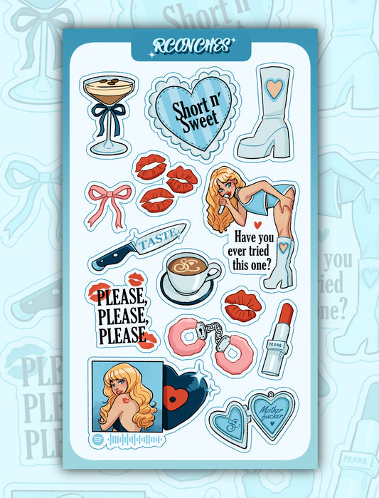 Hoja de pegatinas Short n´ Sweet