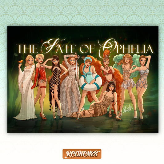 Poster A5 The fate of Ophelia