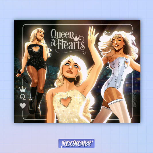 Poster A5 Sabrina Queen of Hearts